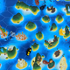 The board looks fairly straightforward, but power-ups you earn through the game allow you to perform stunts like sailing right over islands, helping evade pursuing pirates/naval ships.